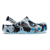 Saboti Crocs Classic Spray Camo Clog Kids Albastru - Arctic