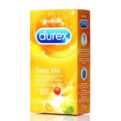 Prezervative - Durex Gusta-ma Prezervative cu Arome de Fructe pentru Extra Distractie 6 bucati foto