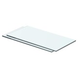 vidaXL Rafturi, 2 buc., 40 x 15 cm, panouri sticlă transparentă