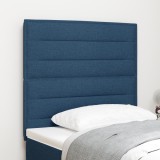 vidaXL Headboard cu LED Design Linii Albastre 90 cm Țesătură