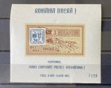 Romania, Exil,Emisiunea XXXII, Centenarul Primei Conferinte Postale Internationale, 1963