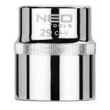 Tubulara hexagonala 29 mm, 1/2, 6 puncte, CrV Superlock NEO TOOLS