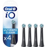 Set 4 rezerve periute dinti Oral-B iO Ultimate Clean , Oral-B, Negru