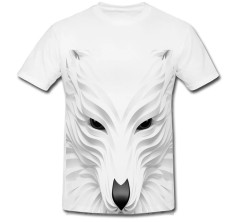 Tricou &amp;quot; Lup alb &amp;quot; foto