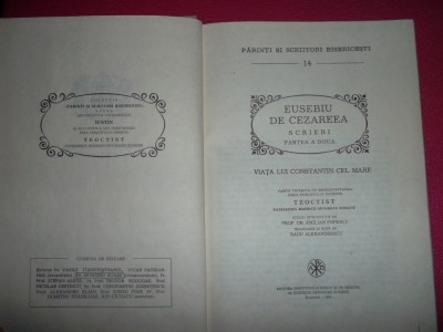 Scrieri, partea a doua /Eusebiu de Cezareea foto