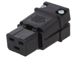 Conector Alimentare AC Mufă Mamă C19 20A 250VAC Pe Cablu