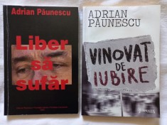 ADRIAN PAUNESCU- LIBER SA SUFAR (POEZII) + VINOVAT DE IUBIRE (ROMAN) foto