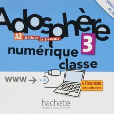 Adosphere 3 - Manuel numerique enrichi pour l'enseignant (carte de telechargement) | Katia Grau, Catherine Macquart-Martin, Fabienne Gallon