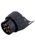 Adaptor priza pentru remorca auto, plastic, negru, 7/13 pini, CarFace