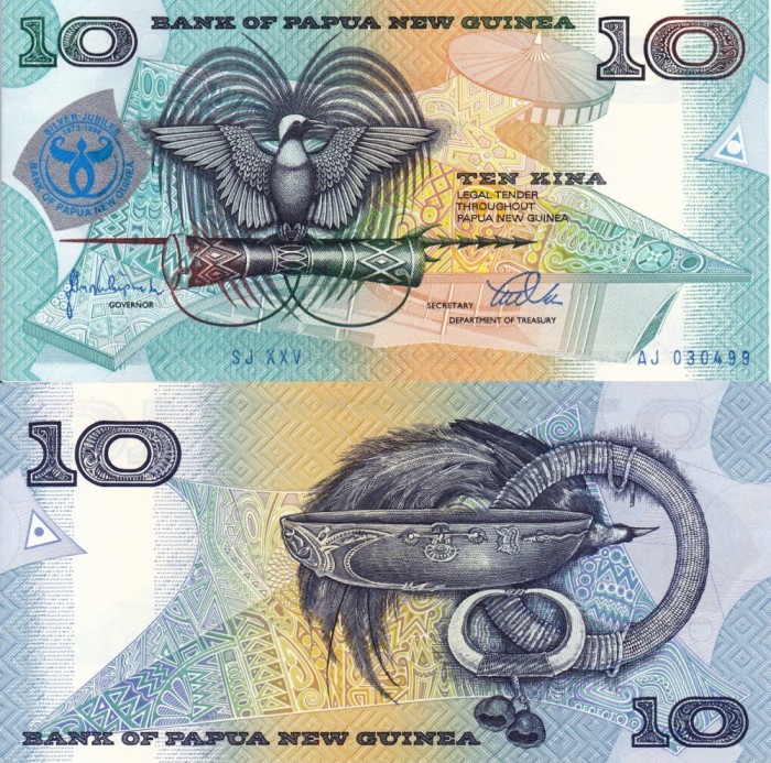 PAPUA NEW GUINEA 10 kina 1998 COMEMORATIVA UNC!!!