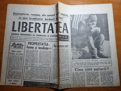 libertatea 21 februarie 1990-art. piata obor,cantecul romanesc in lume foto