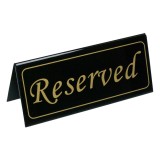 Placă de Plastic Rezervată pentru Masă 16x7 cm, CMCLASS