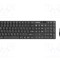 Kit birou negru wireless NATEC USB A US layout 10m