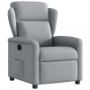 VidaXL Fotoliu rabatabil, gri deschis, material textil 4015576