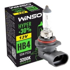 Bec Halogen Winso Hyper +30% HB4 - 12V, 55W P22d ● 3200K