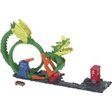 Set de joaca Hot Wheels City - Cursa Dragonului, Mattel