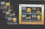 Peru 2005 - 50 ani Europa CEPT,serie 4 valori dantelate si bloc,MNH.Mi.2030-2033 , Bl.32, Organizatii internationale, Nestampilat