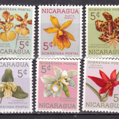 Nicaragua 1962 flori MI 61-70 MNH