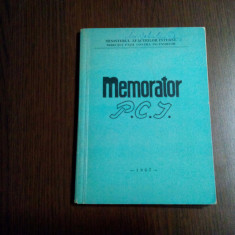 MEMORATOR P. C. I. - Pompiliu Balulescu - 1967, 110 p.+ 4 planse color