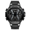 Ceas de mana barbatesc Smael Sport Dual Time Quartz Analog Digital Alarma Cronograf