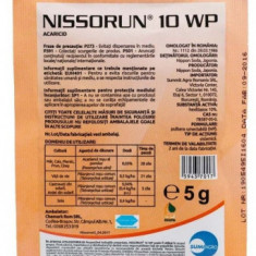 Insecticid acaricid NISSORUN 10 WP - 5 g, Sumi Agro, Sistemic, Rosii, Ardei