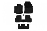 Mochete din cauciuc specifice, potrivite pentru Dacia Lodgy 2012-2020 cu 7 locuri, set de 4 piese, culoare neagra Performance AutoTuning
