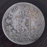 Moneda Norvegia - 50 Ore 1895 - Argint