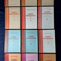 Carte - Gazeta Matematica, Seria B, anul XXIV, nr. 1 - 12, Serie completa 1973