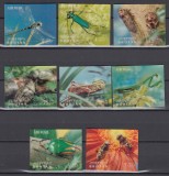 Bhutan - INSECTE - Serie 8 val. - Holograme - MNH, Nestampilat