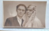 Carte poștală fotografie nuntă București 1929 &ndash; atelier Julietta &ndash; Art Deco
