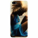 Husa silicon pentru Huawei Y5 2018, Girl In Blue Dress