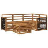 vidaXL Set de canapele de exterior 5 pcs natural 59 x 59 x 37 cm 3384320