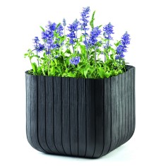 CURVER. Ghiveci imitatie lemn CUBE PLANTER L
