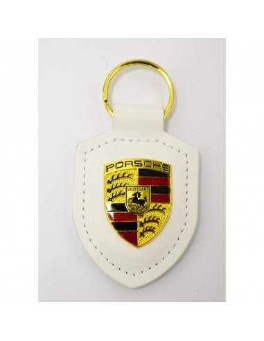 Breloc cheie Lux Porsche Alb