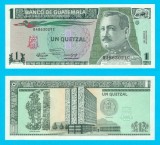 Guatemala (p#73) 1 Quetzal 1991 UNC &#039;Orellana&#039; serie: B4863021C
