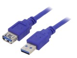 Cablu USB 3.0 A-A 1,8m Albastru