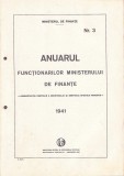 C9342N Anuarul funcționarilor Ministerului de Finanțe, nr 3, Serviciile exterioare ale ministerului și Administrației Comerciale MAT, 1941