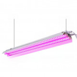 Lampa dubla pentru cresterea plantelor Flippy, 50 cm, T5, tehnologie LED, nu afecteaza plantele, potrivit pentru intregul ciclu de crestere, multicolo