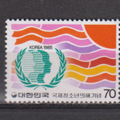 ANUL INTERNATIONAL AL TINERETULUI 1985 KOREA MI. 1397 MNH