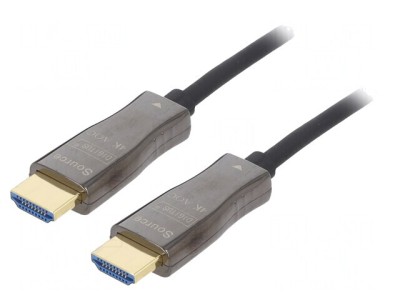 Cablu Optic HDMI 2.0 20m Negru foto