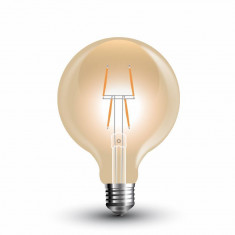 Bec LED 4W E27 G80 filament Amber 2200K V-TAC