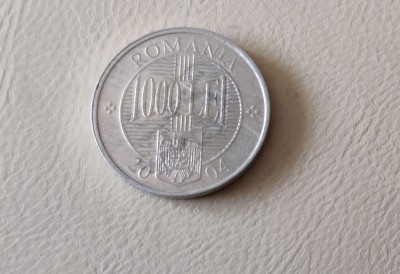 Rom&amp;acirc;nia - 1000 lei (2004) monedă s390 foto