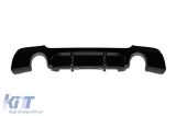 Difuzor de tip M Performance Design Design potrivit pentru bara de protectie M Technik din spate pe BMW Seria 3 E92 coupe 2007-2013, E93 cabrio 2007-2