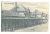 715 - FELDIOARA-RAZBOIENI, Brasov, Railway Station - old postcard - used - 1925