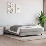 Cumpara ieftin Cadru de pat fără saltea, gri deschis, 140x200 cm, textil