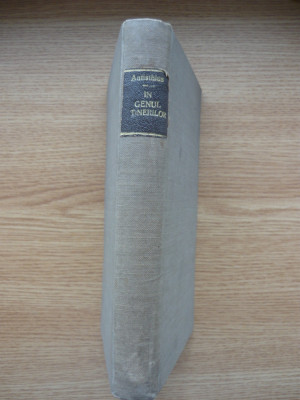 ANTISTIHUS ( NICOLAE STEINHARDT ) - IN GENUL TINERILOR - prima editie - 1934 foto