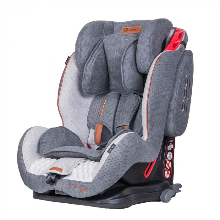 Scaun auto SPORTIVO cu ISOFIX Gri Coletto for Your BabyKids