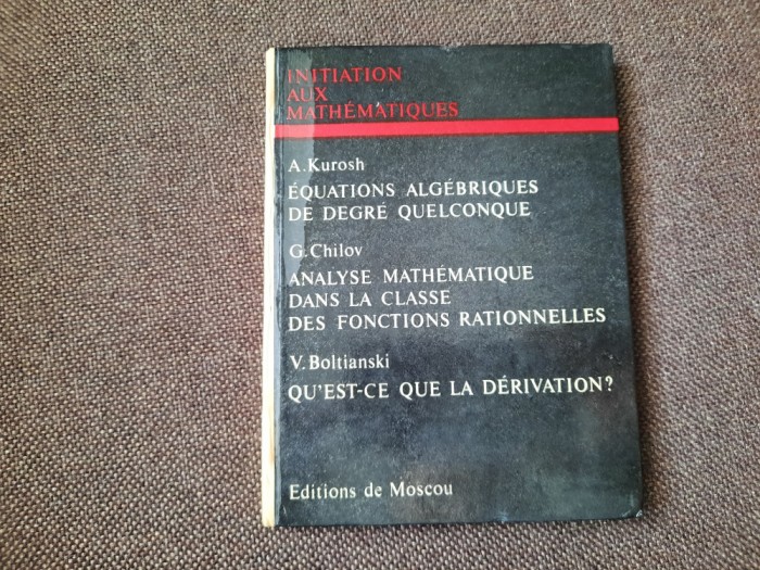 A KUROS EQUATIONS ALEGEBRIQUES DE DEGRE QULCONQUE /DOUA TITLURI RM4