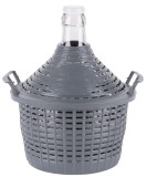 Damigeana din sticla Strend Pro Cada Inco, 5 L, pentru vin si tuica, cu cos de protectie din plastic si 2 manere