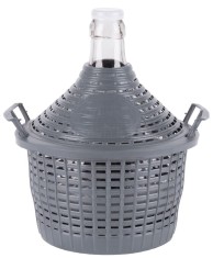 Damigeana din sticla 5L Strend Pro, cu protectie din plastic si 2 manere